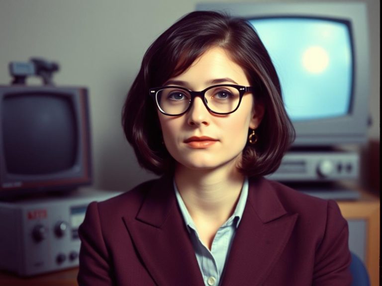 Nina Terentiew w młodości - zdjęcie archiwalne pokazujące początek jej kariery w telewizji