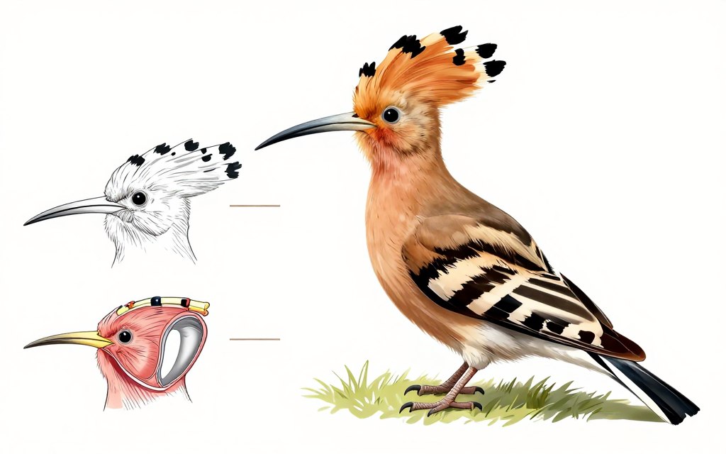 anatomia dudka pokazująca adaptacje